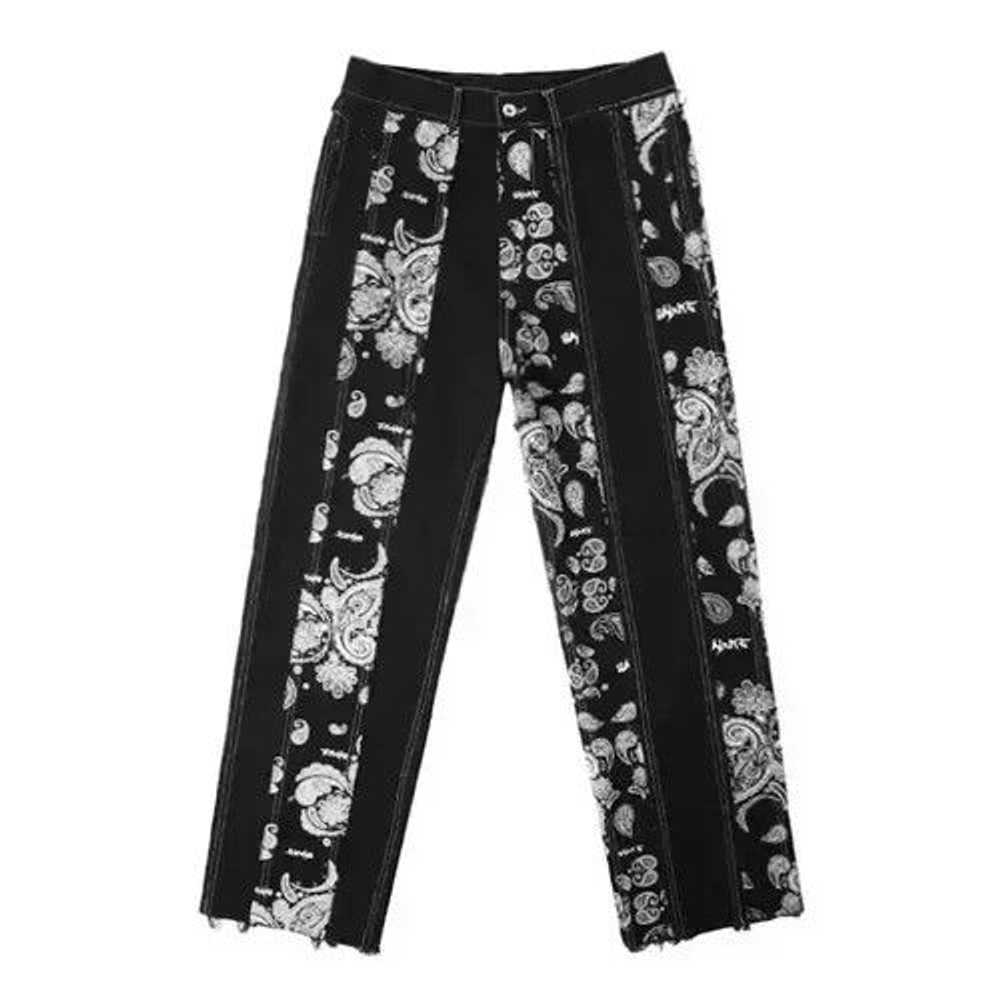 Japanese Brand × Vintage Black bandana pants - image 1