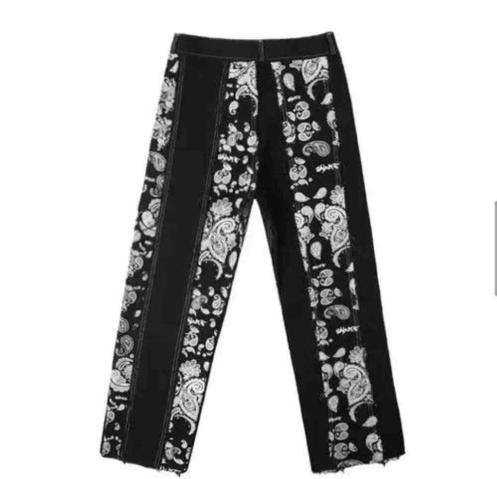 Japanese Brand × Vintage Black bandana pants - image 4