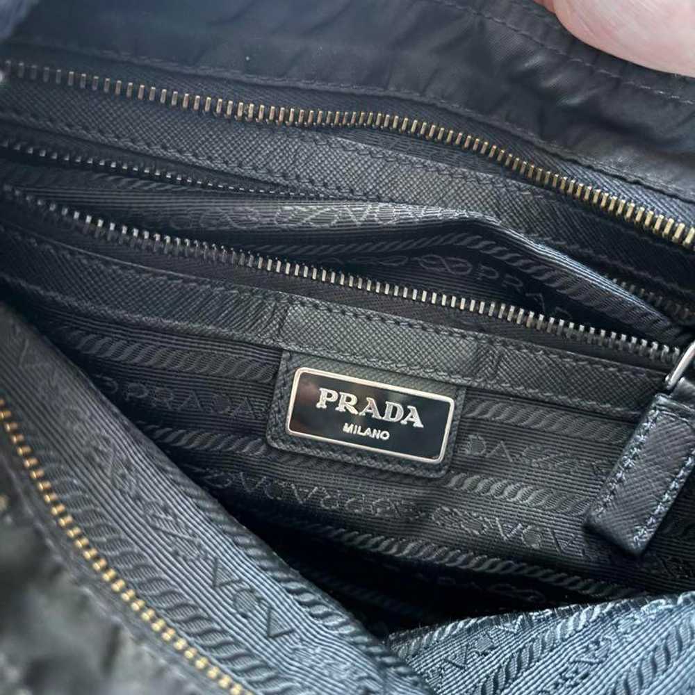 Prada Shoulder Bag Nylon Saffiano Triangle Logo B… - image 4