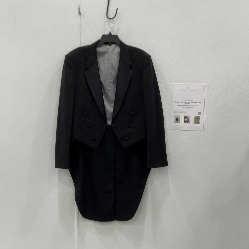 Authentic Christian Dior Mens Black Long Tailcoat… - image 1