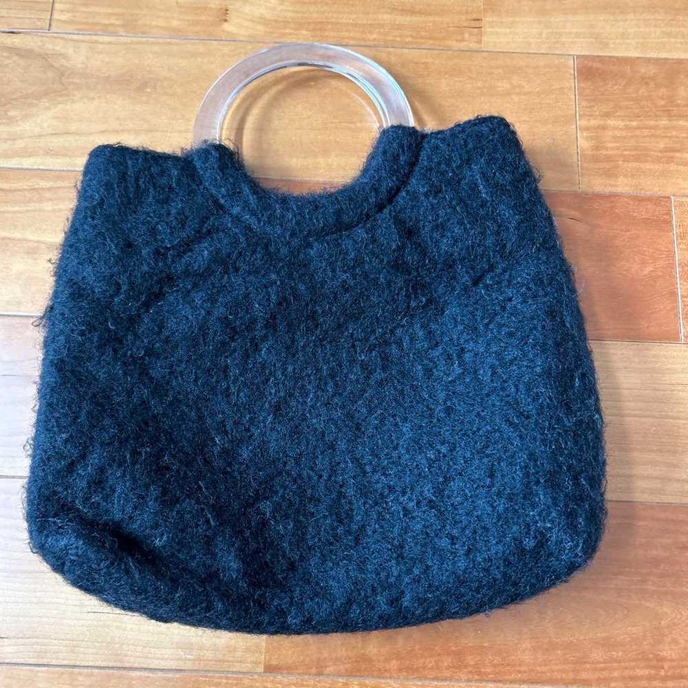 Excellent vintage Courrèges clear handle mohair b… - image 2