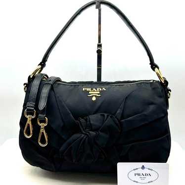 PRADA Shoulder bag 2way one-shoulder Nylon Black