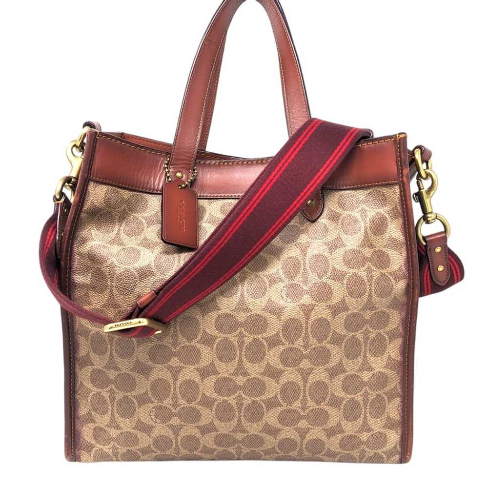 COACH Field Tote In Signature Canvas With Horse A… - image 10