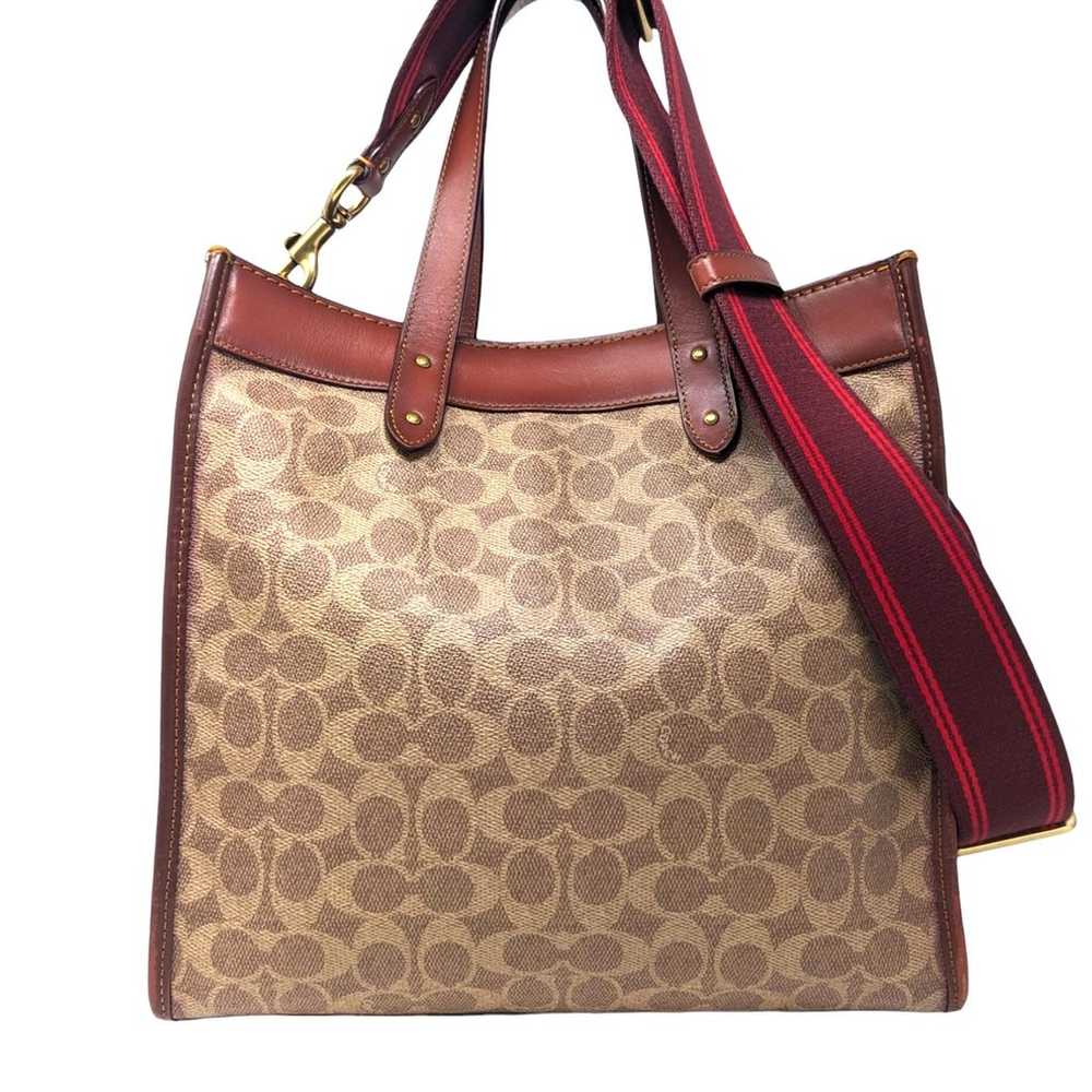 COACH Field Tote In Signature Canvas With Horse A… - image 1