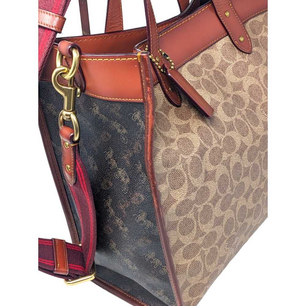 COACH Field Tote In Signature Canvas With Horse A… - image 7