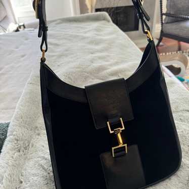 Gucci Black Suede Shoulder Bag