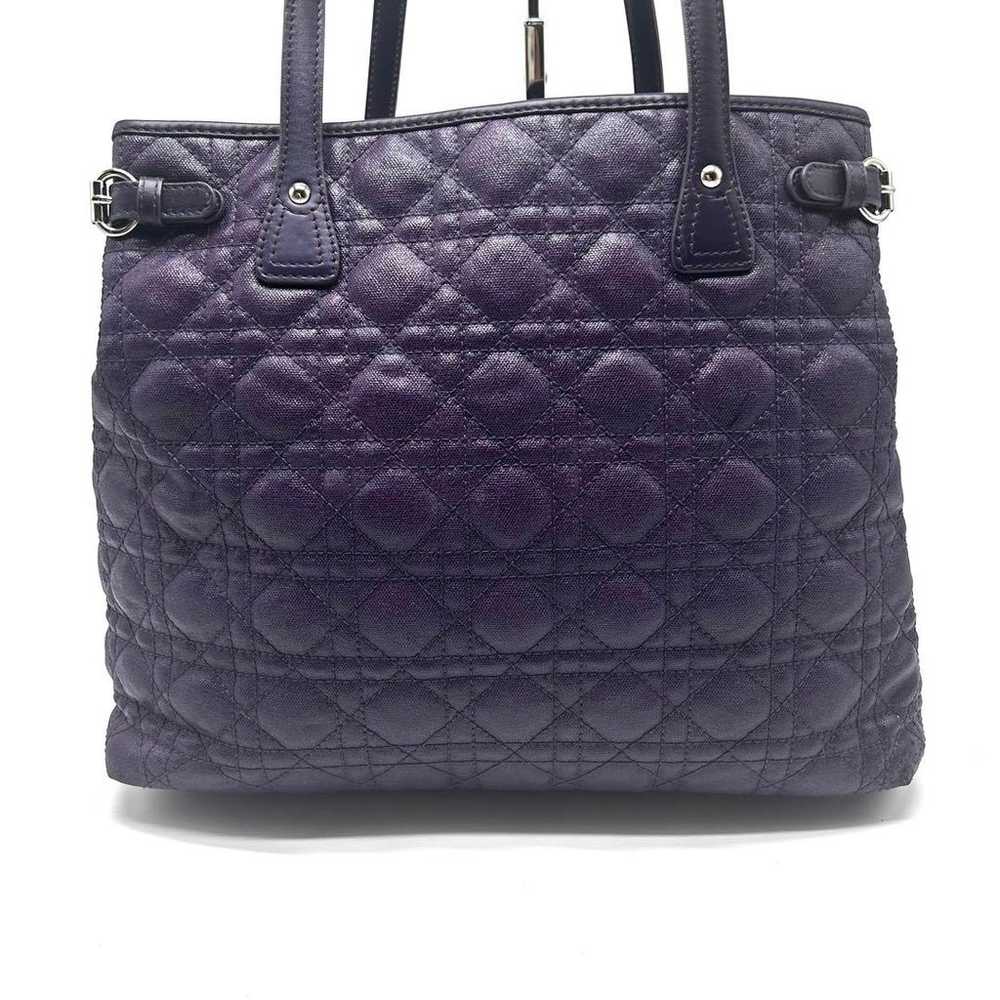 Brand new item ✨Dior Cannage Tote Bag Purple Silv… - image 2