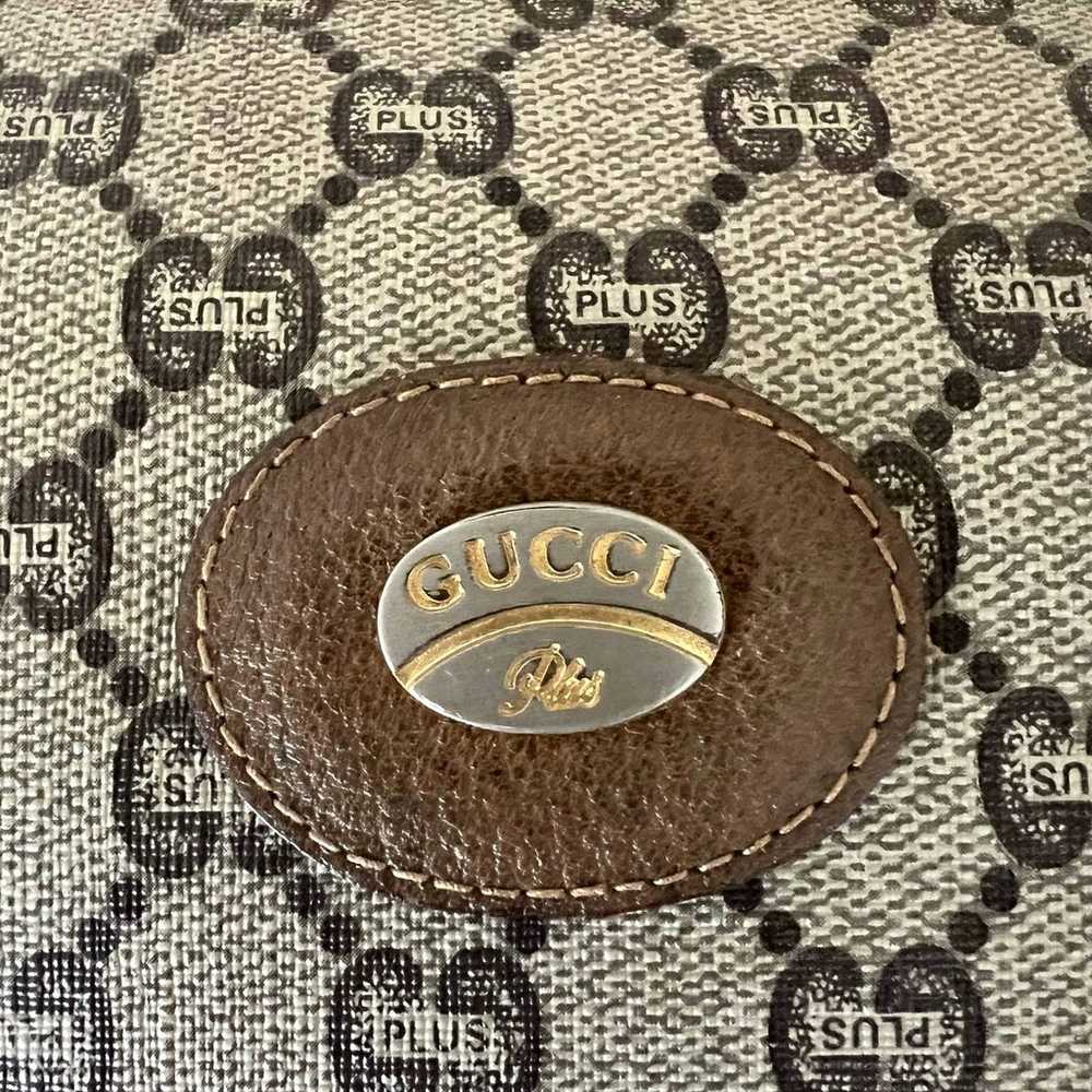 GUCCI GG Plus Monogram Large Leather and Canvas C… - image 11