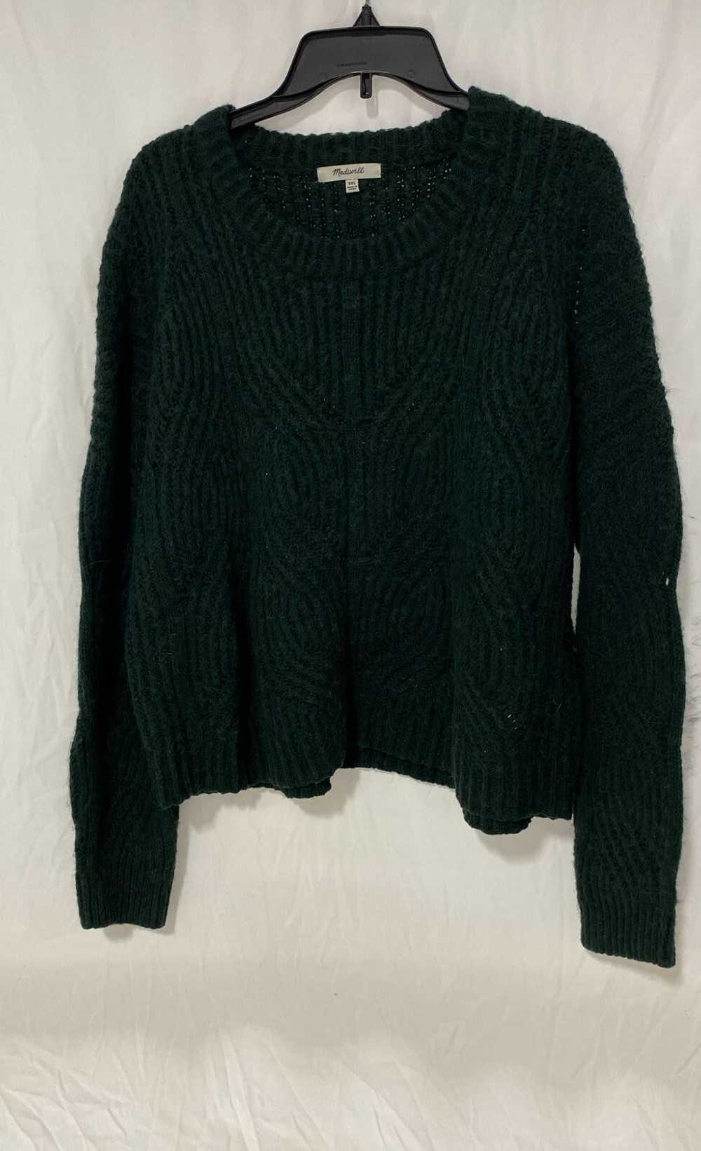 Madewell Womens Green Knitted Long Sleeve Round N… - image 1