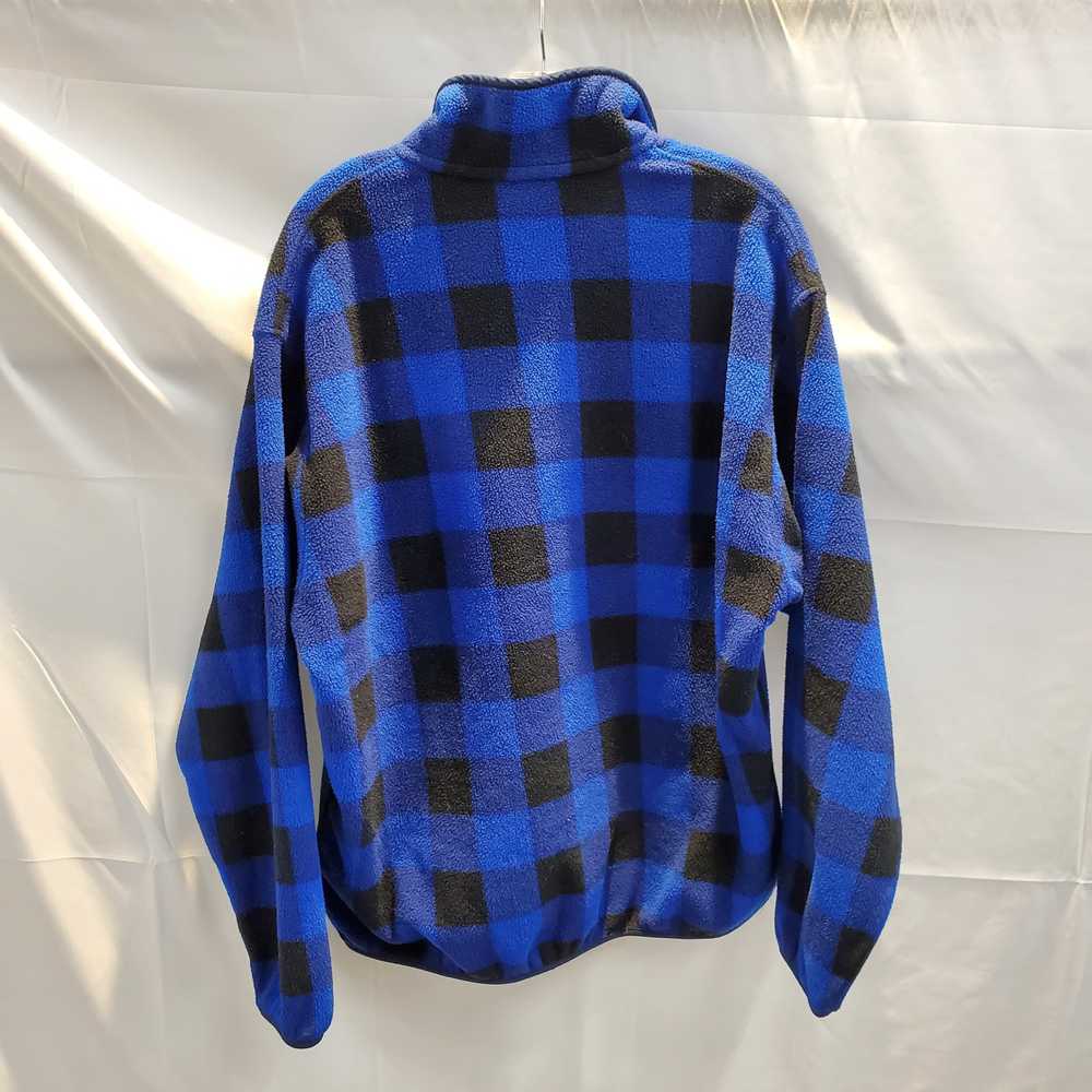 Patagonia Synchilla Blue/Black Snap-T Pullover Fl… - image 3