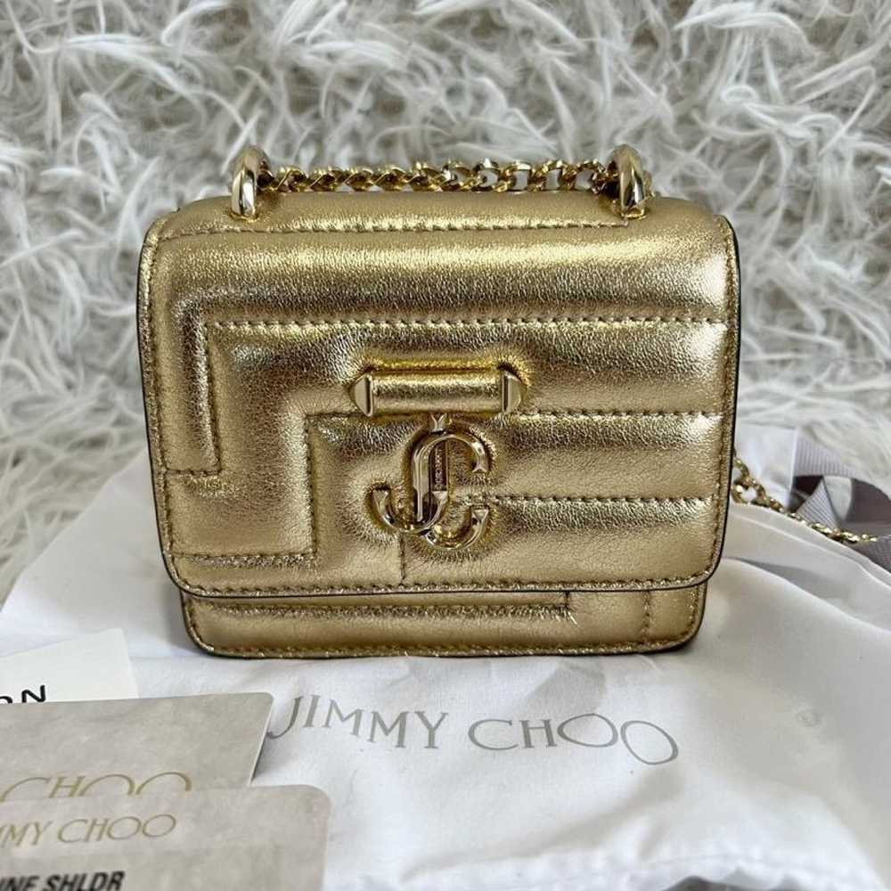 JIMMY CHOO Shoulder Bag MICRO VARENNE Gold - image 1