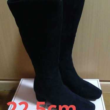 Excellent condition long suede boots, 22.5 cm, in… - image 1