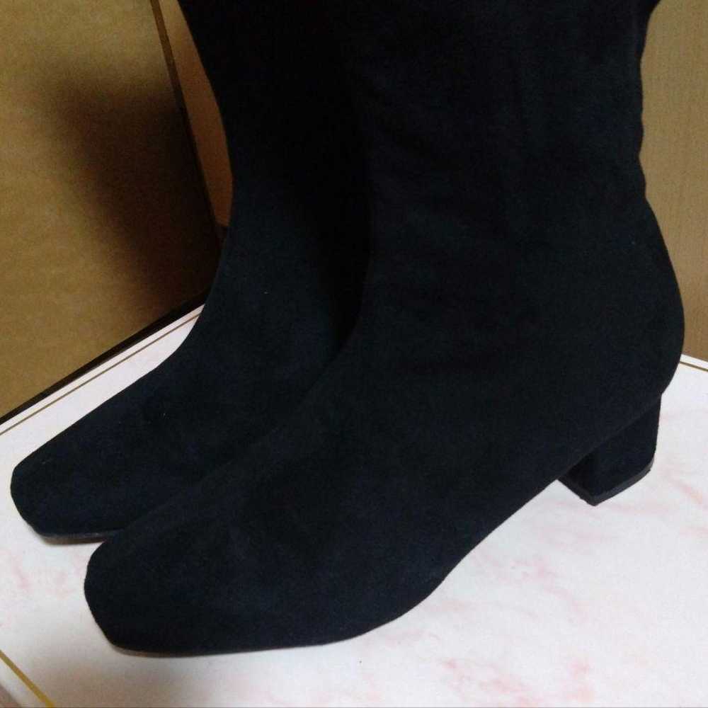 Excellent condition long suede boots, 22.5 cm, in… - image 4