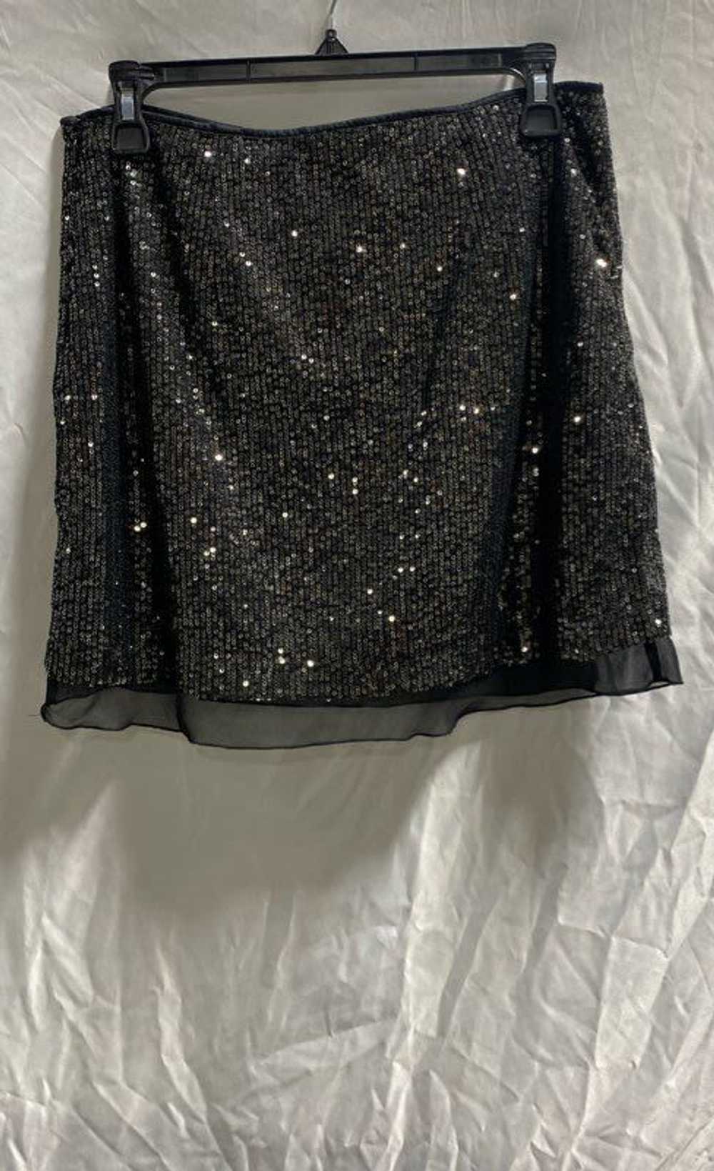 NWT Jennifer Lopez Womens Black Sequin Gun Metal … - image 2