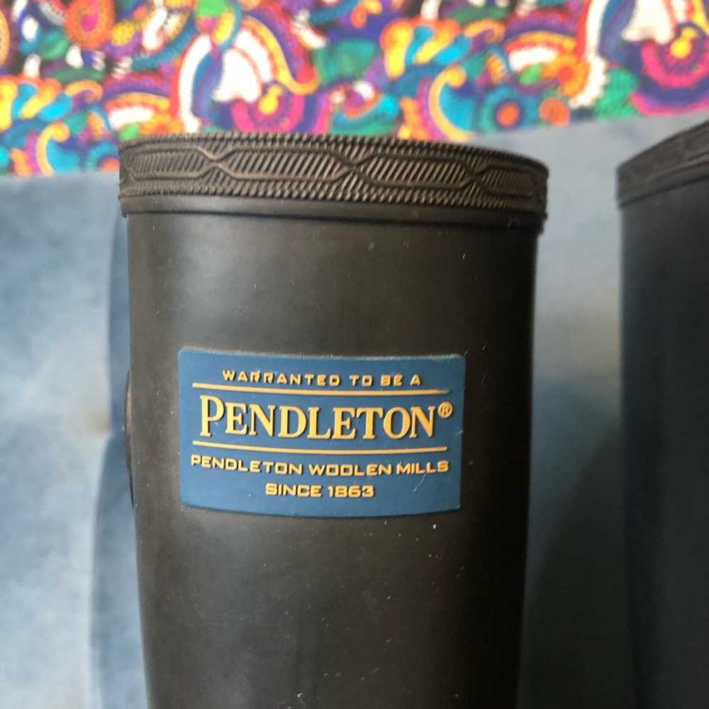 Pendleton Tall Classic Black Rubber Rainboot Wate… - image 2