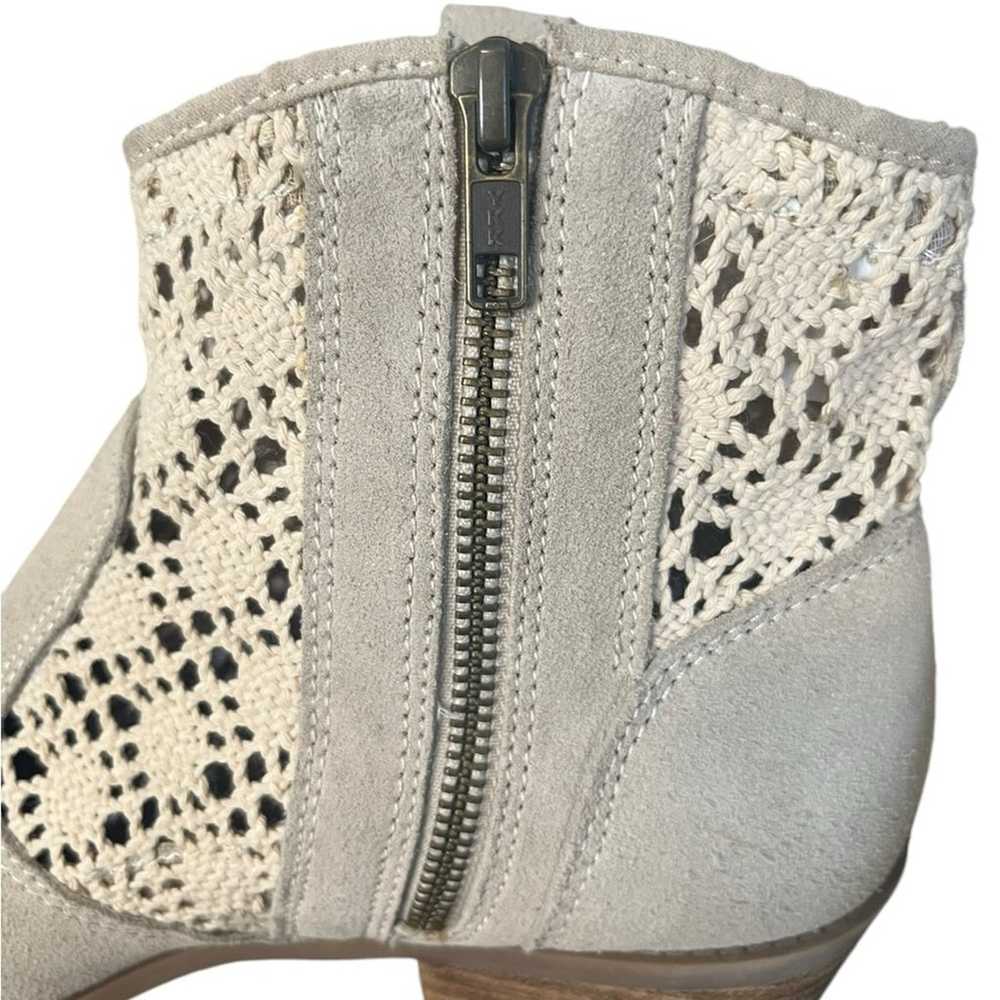 AMERICAN EAGLE Suede & Crochet Lace Ankle Boots T… - image 4