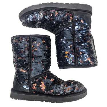 Ugg Classic Short Sequin Boots 7 Black Copper Spa… - image 1