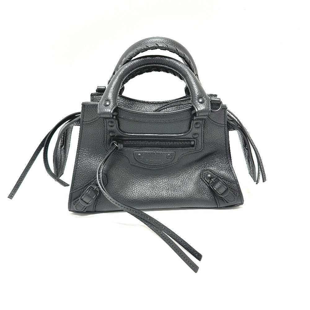 BALENCIAGA Handbag 698067 leather black City Neo … - image 1