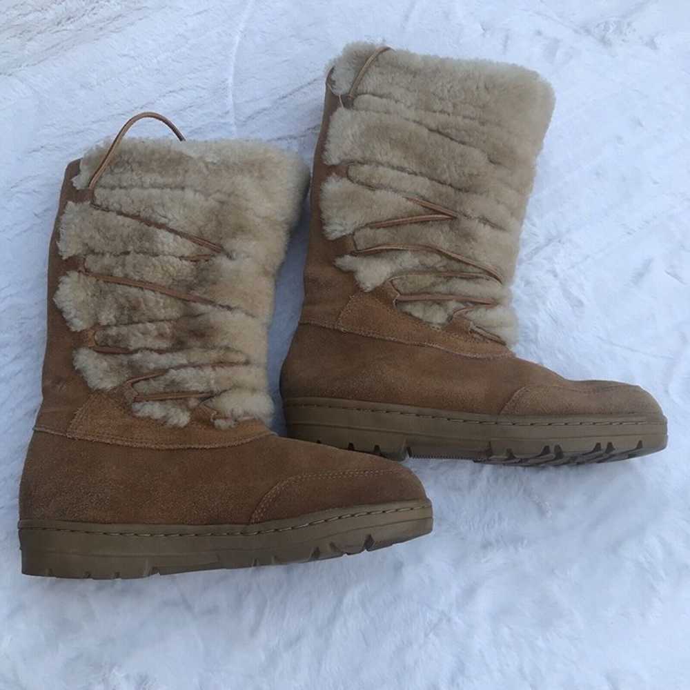 J.CREW Shearling Leather Warm Winter  Boots Sz 9 - image 10