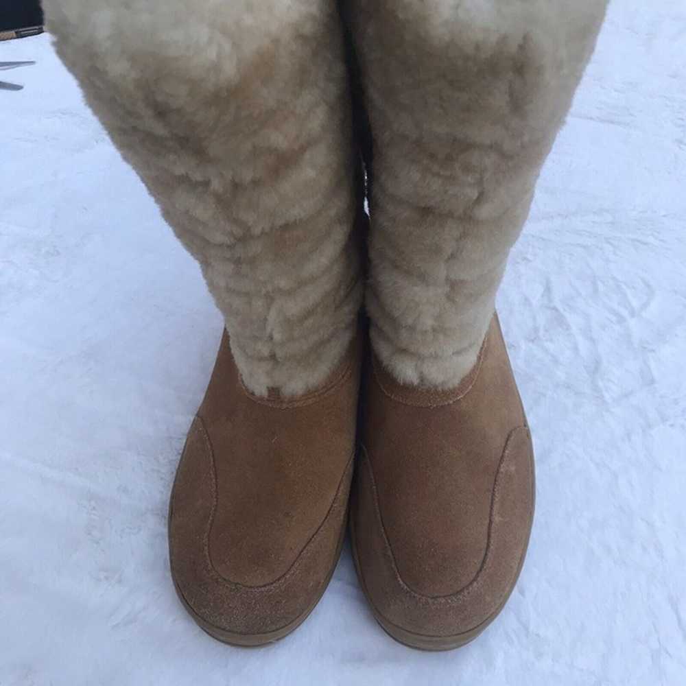 J.CREW Shearling Leather Warm Winter  Boots Sz 9 - image 5