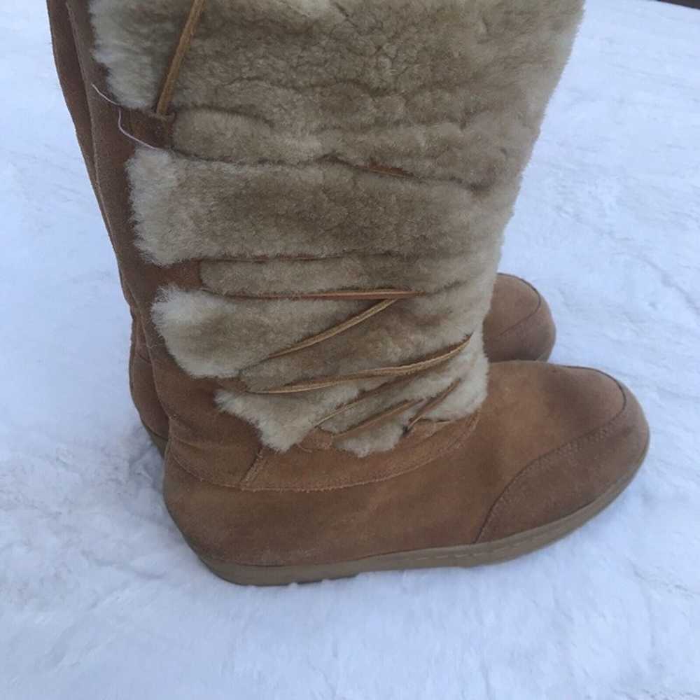 J.CREW Shearling Leather Warm Winter  Boots Sz 9 - image 6