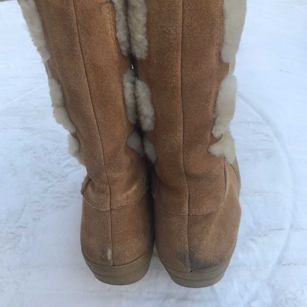 J.CREW Shearling Leather Warm Winter  Boots Sz 9 - image 7