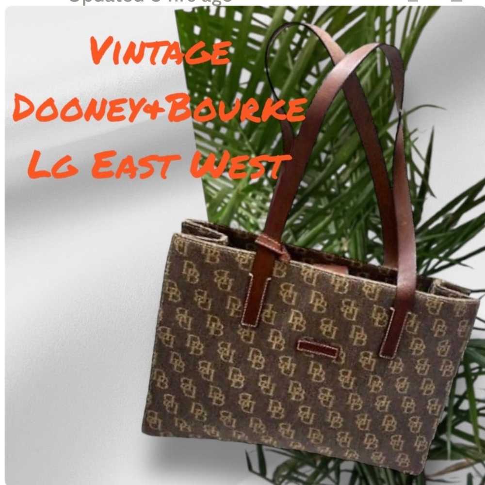 VINTAGE Dooney and Bourke Shoulder Bag had signat… - image 1