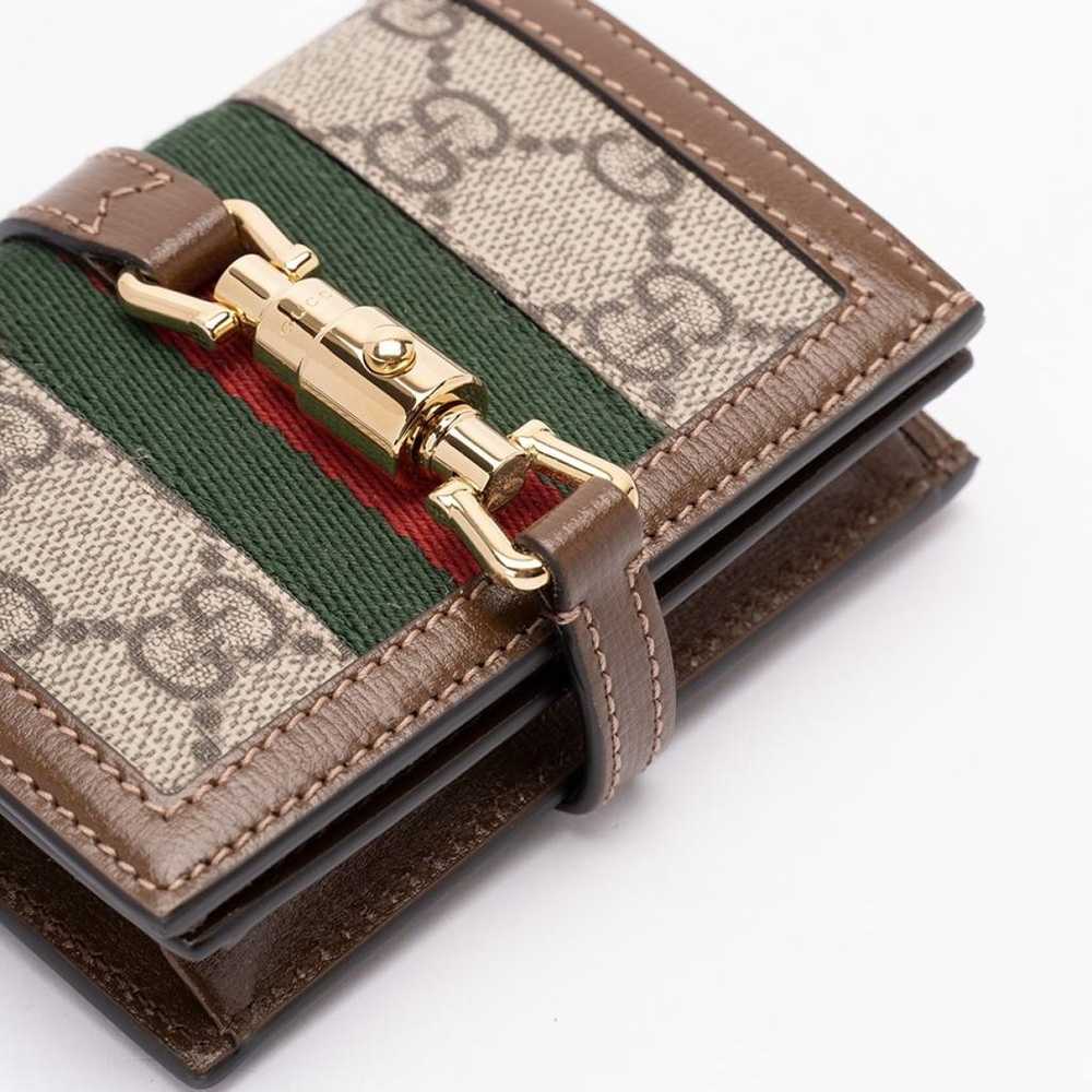 Gucci Leather card wallet - image 3