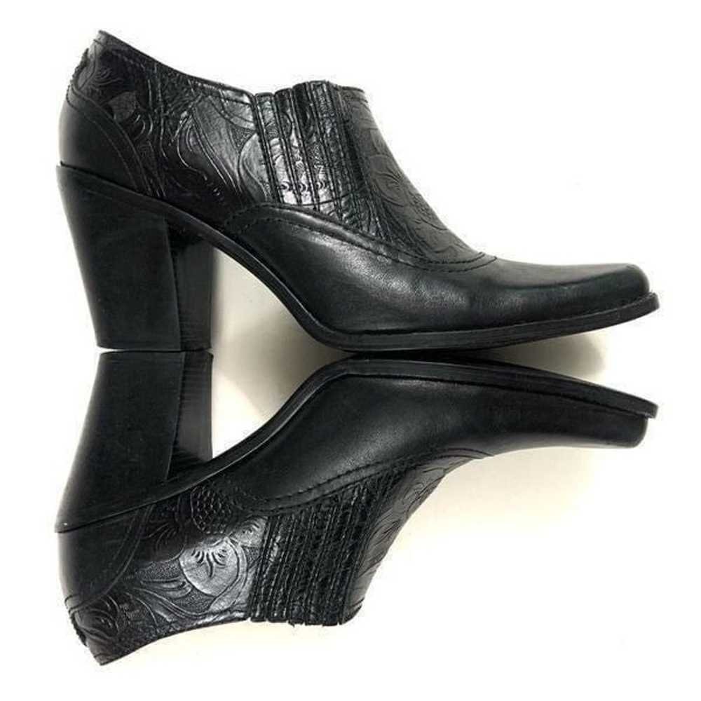 ANTONIO MELANI Hand Tooled Leather Booties - image 7