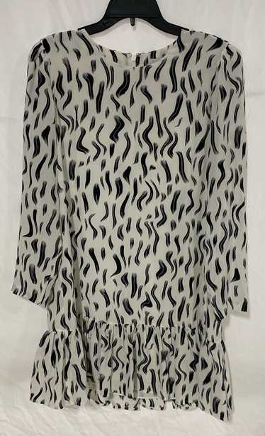 NWT Joie Womens White Black Noto Printed Silk Back