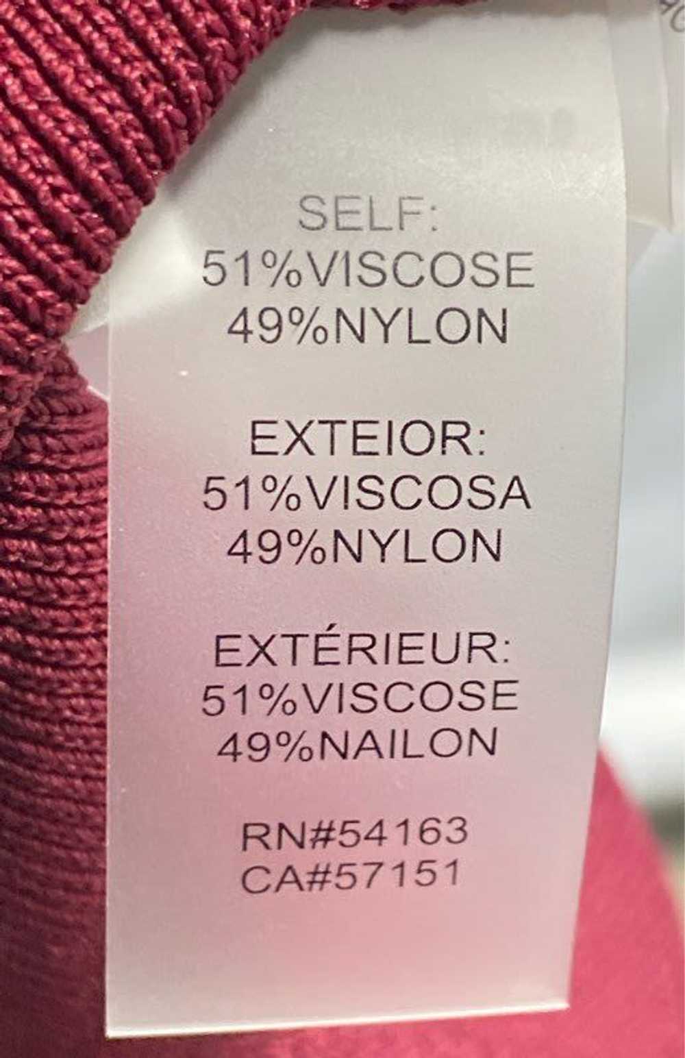 NWT Guess Womens Burgundy Mock Neck Knitted Sleev… - image 4