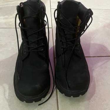 Black Timberland boots