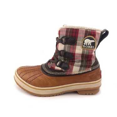 Sorel Tivoli Plaid Waterproof Winter Snow Boots S… - image 1