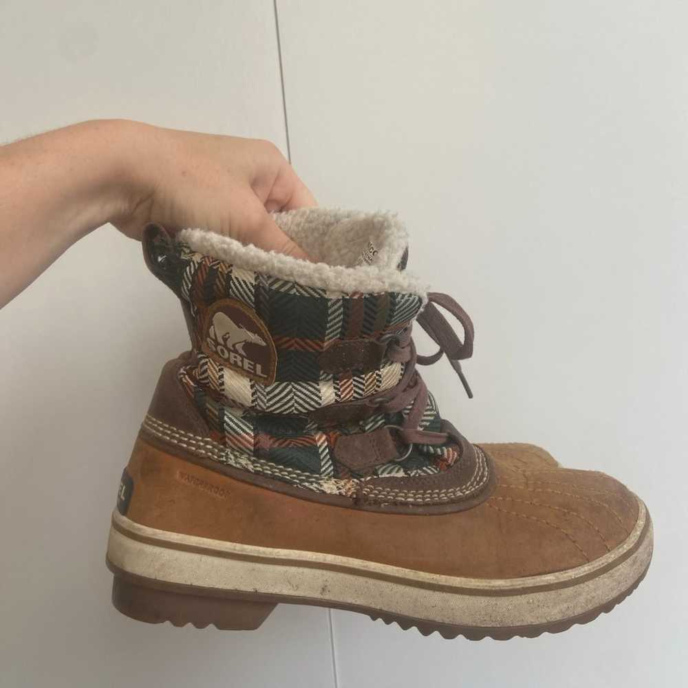 Sorel Tivoli Plaid Waterproof Winter Snow Boots S… - image 8