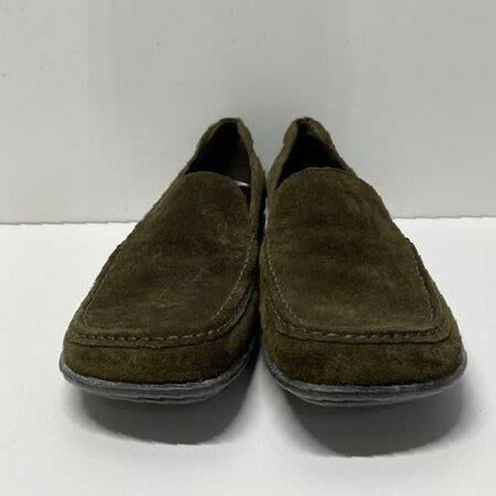 Authentic Prada Green Suede Loafers W 7.5 - image 2