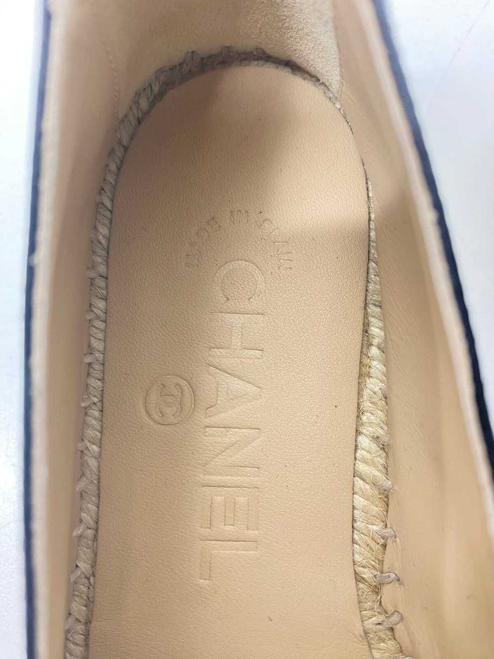 Chanel Lambskin CC Espadrilles Women's Sz 6.5 - image 10