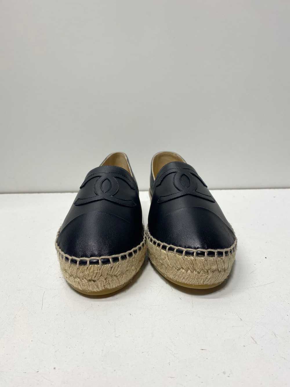 Chanel Lambskin CC Espadrilles Women's Sz 6.5 - image 2