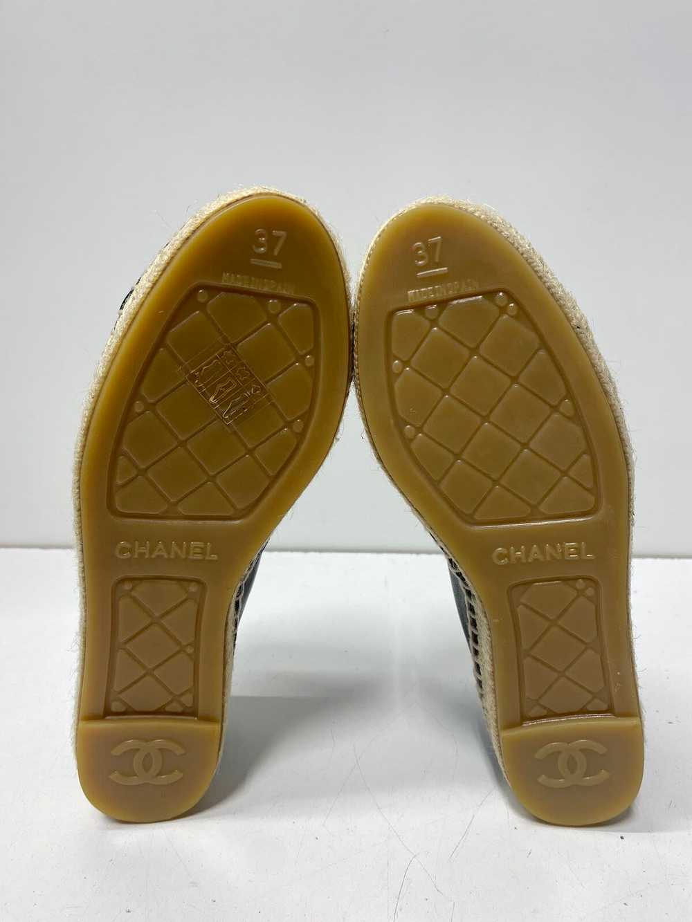 Chanel Lambskin CC Espadrilles Women's Sz 6.5 - image 5