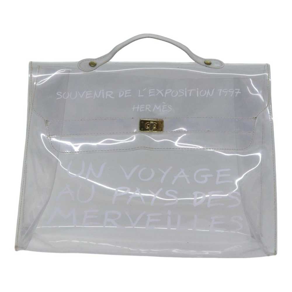 Hermes HERMES Vinyl Kelly Hand Bag Vinyl Clear Au… - image 2