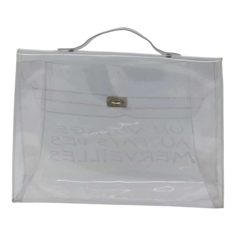 Hermes HERMES Vinyl Kelly Hand Bag Vinyl Clear Au… - image 3