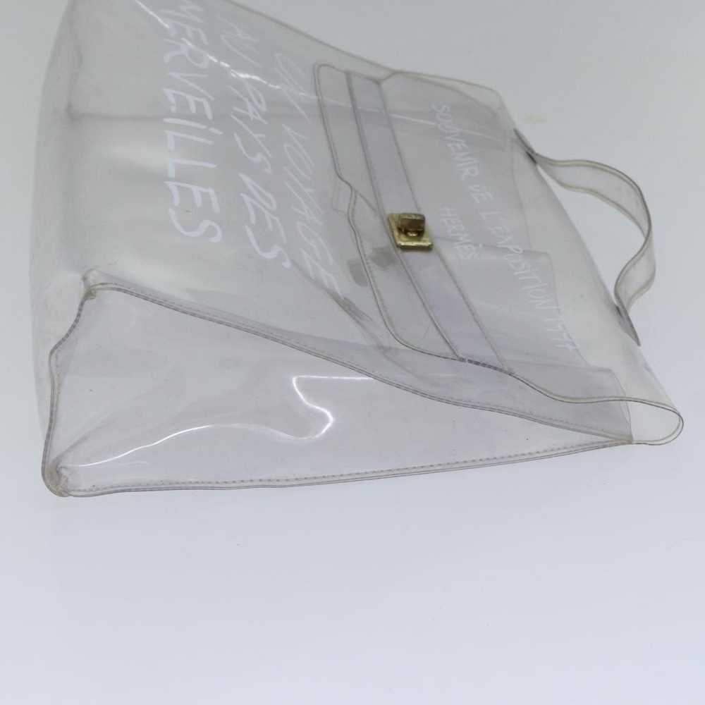 Hermes HERMES Vinyl Kelly Hand Bag Vinyl Clear Au… - image 4