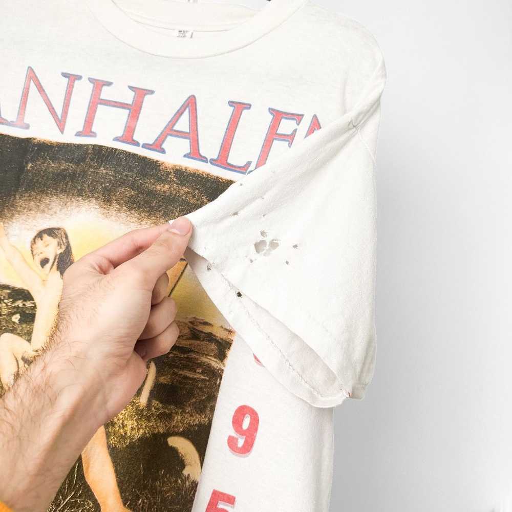 Band Tees × Vintage 90’s THRASHED Van Halen BALAN… - image 4