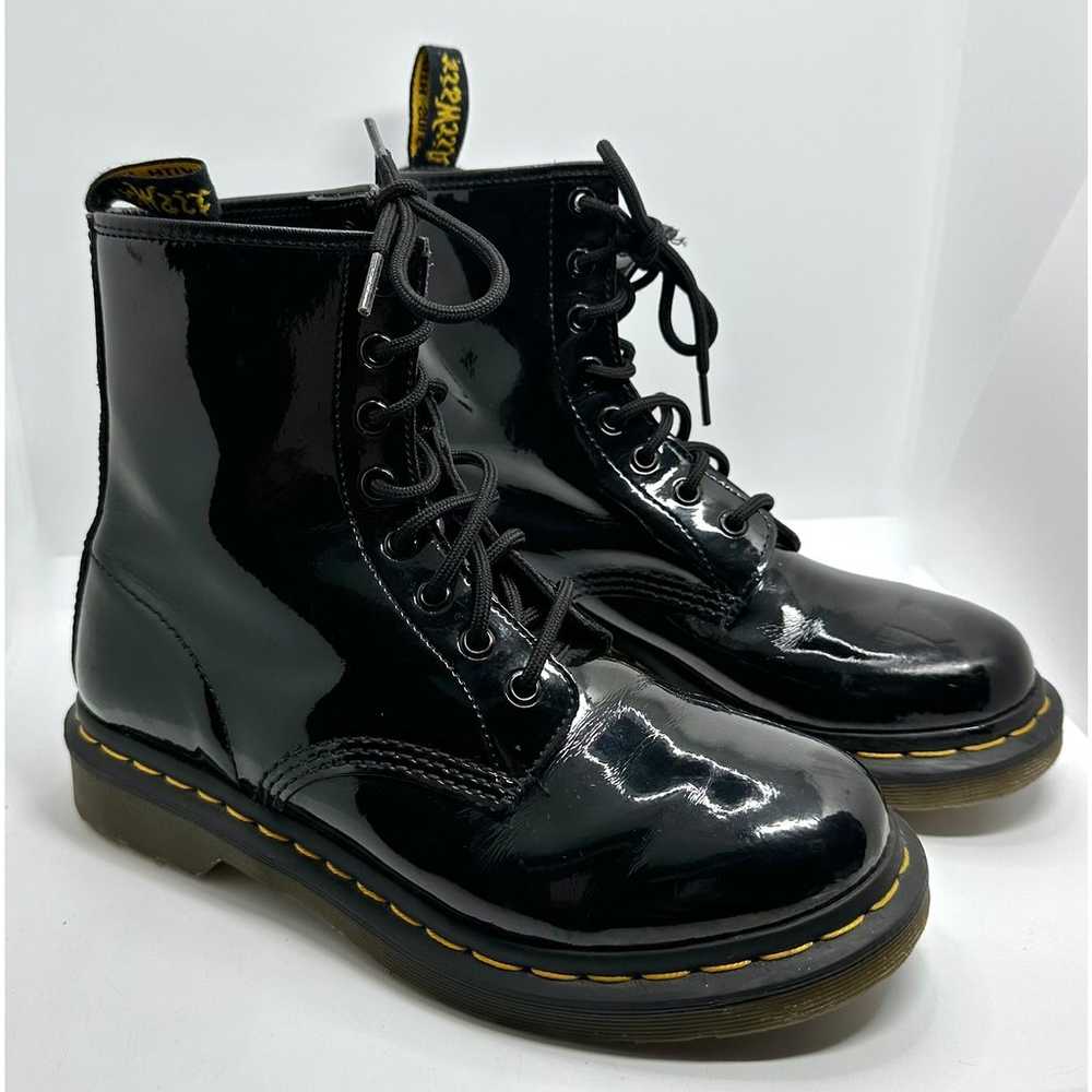 Dr Martens 1460 W Black Patent Leather Womans US … - image 1