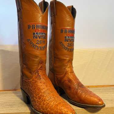 Women’s Exotic Justin Cowgirl Boots Full Quill Os… - image 1