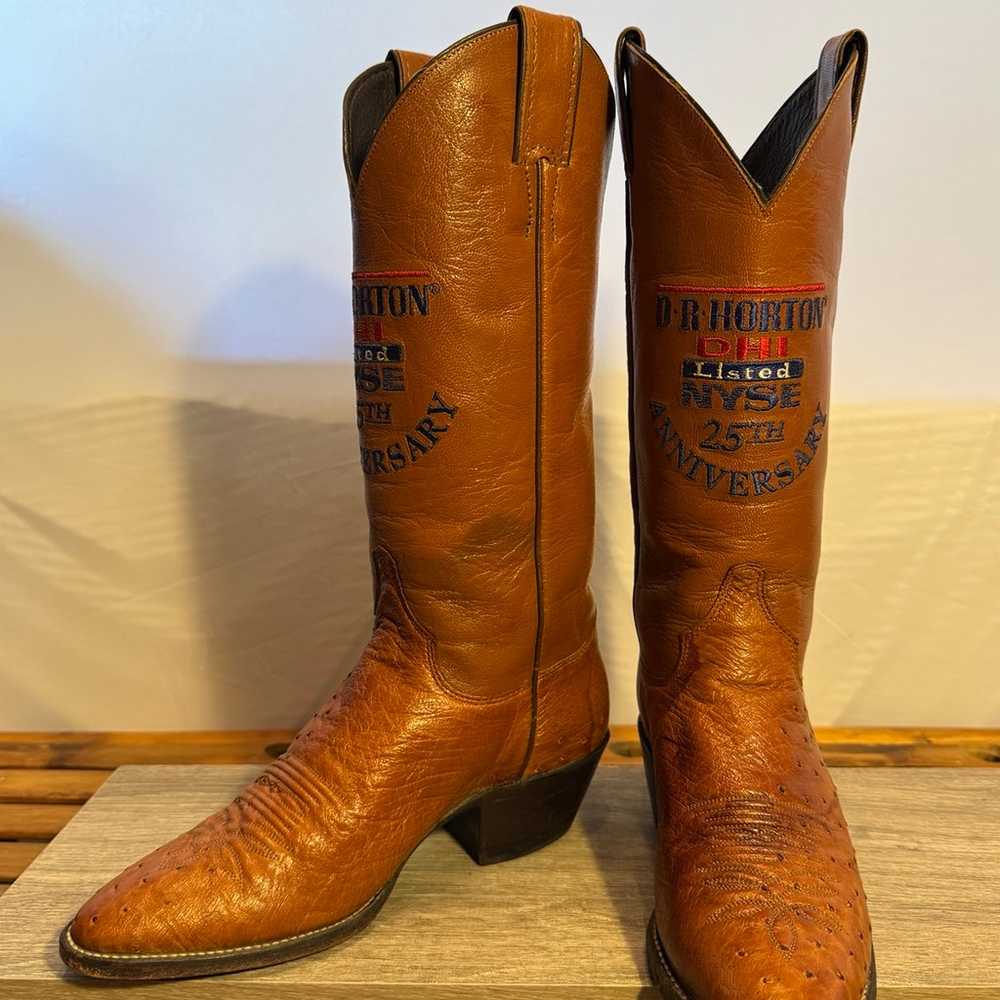 Women’s Exotic Justin Cowgirl Boots Full Quill Os… - image 2