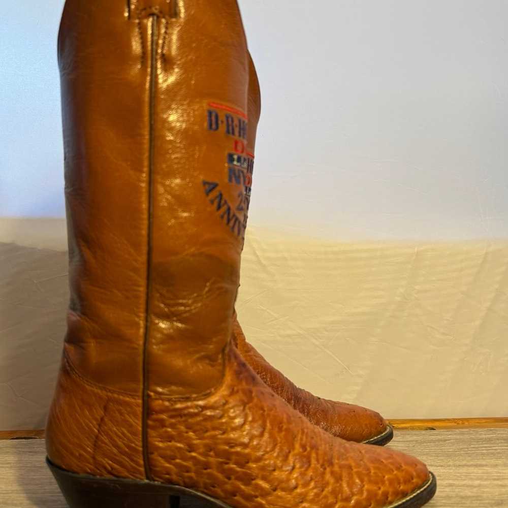 Women’s Exotic Justin Cowgirl Boots Full Quill Os… - image 4