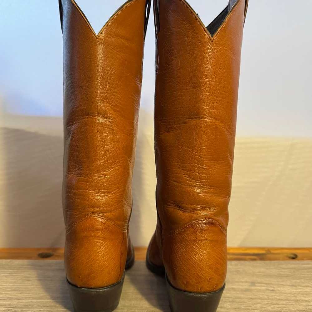 Women’s Exotic Justin Cowgirl Boots Full Quill Os… - image 5