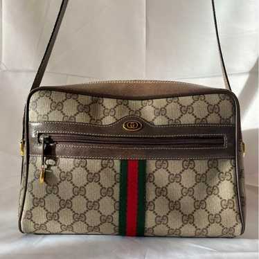 Old Gucci Shoulder Bag Sherry Line GG Pattern