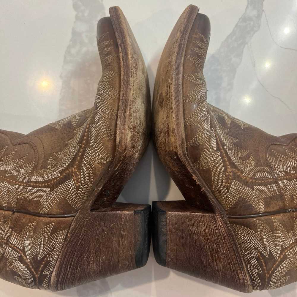 CORRAL Womens Brown Leather Western Cowboy Boots … - image 7