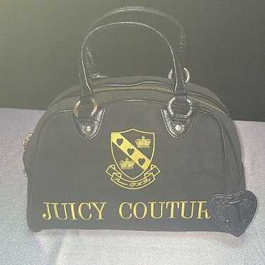 Y2K Vintage Juicy Couture Black Terry Cloth Bowle… - image 1